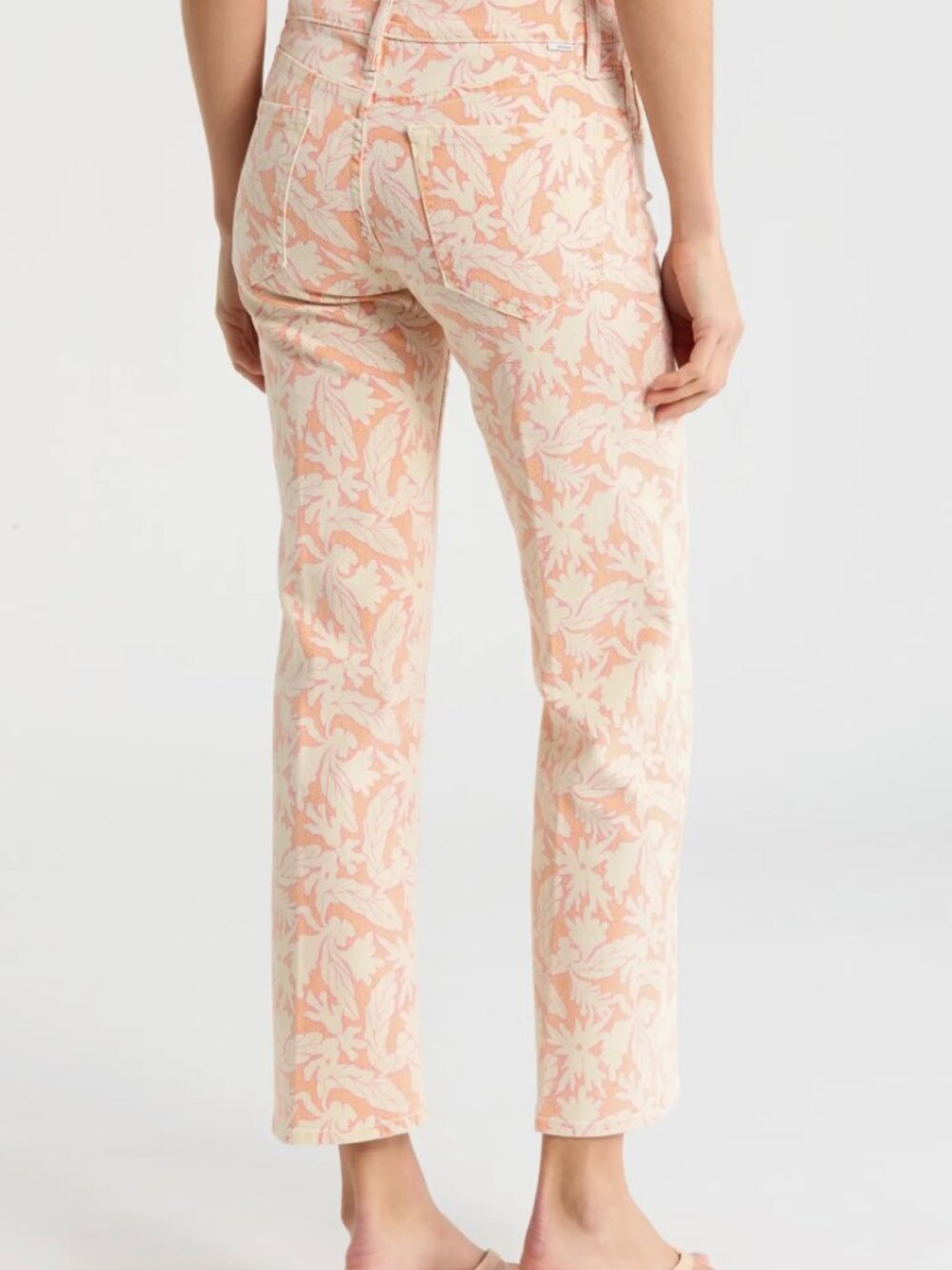 NWT MOTHER The Mid Rise Rambler Ankle Zip Coral Reef Jeans Free People 28 $228 - Picture 2 of 9